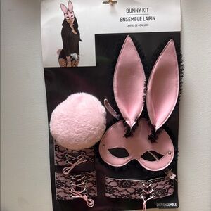 Pink lace Bunny accessories